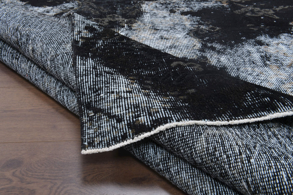 Salon için oryantal desenli el dokuma vintage halı – 170x261 cm