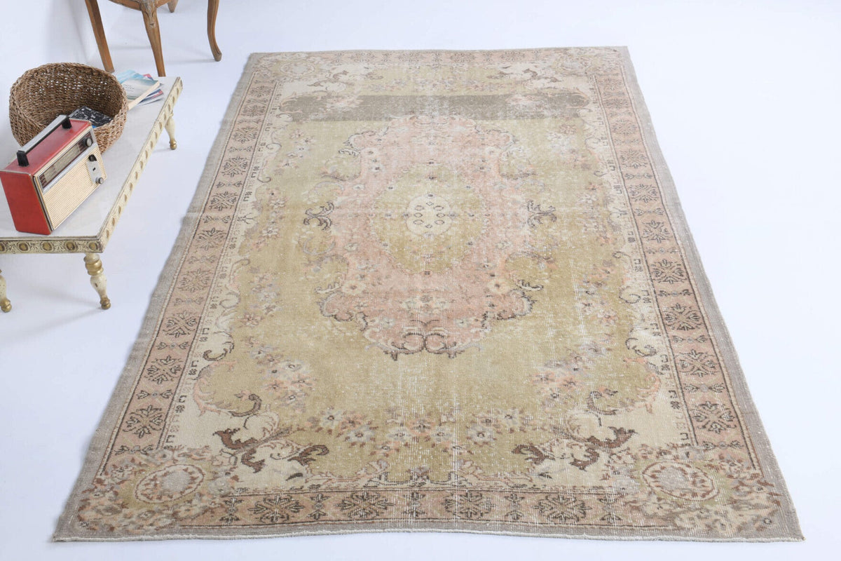Vintage Oushak Area Rug