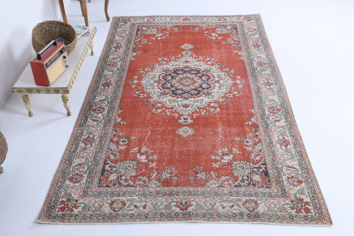 Vintage Oushak Area Rug