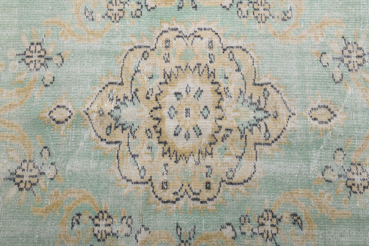 Salon için oryantal desenli el dokuma vintage halı – 168x247 cm