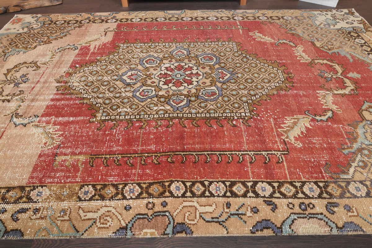 Authentic Oushak Vintage Area Rug