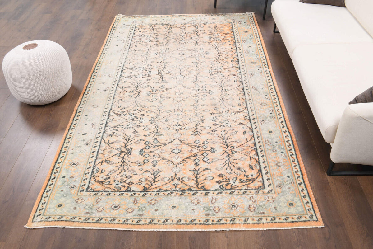 Vintage Hereke Floral Area Rug