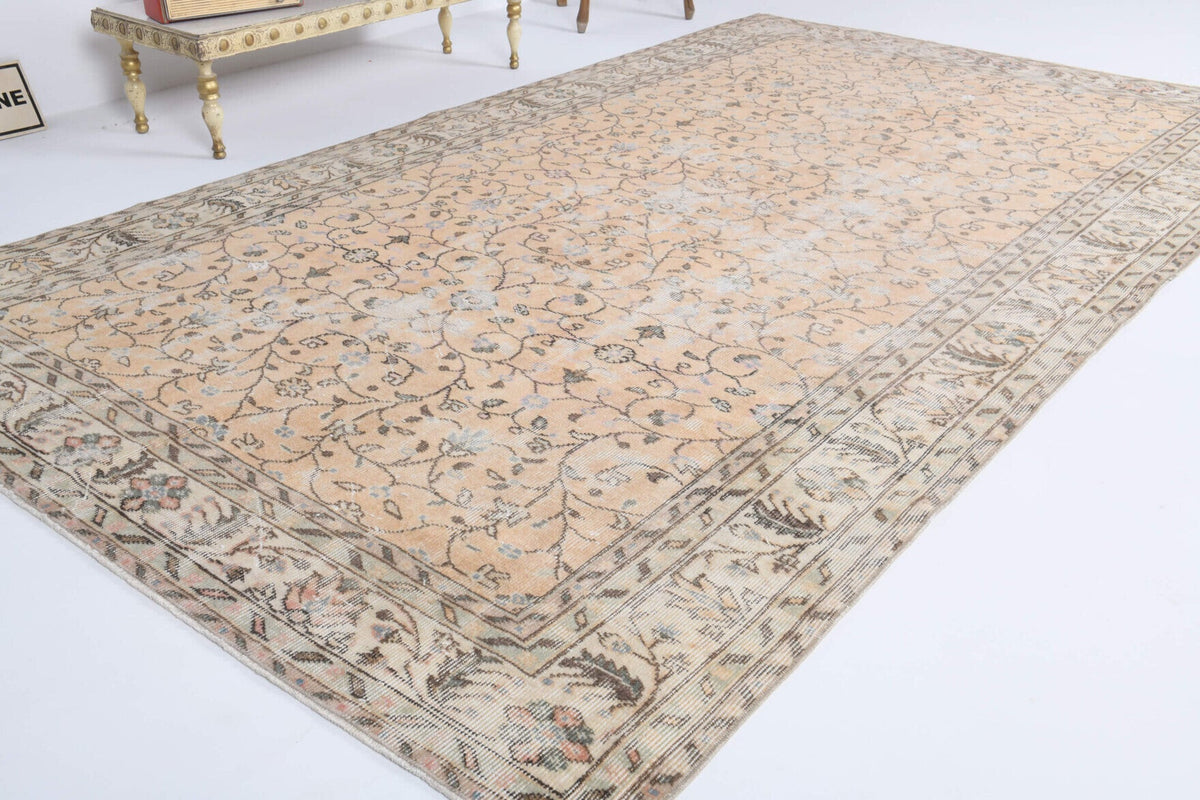 Vintage Floral Hereke Area Rug