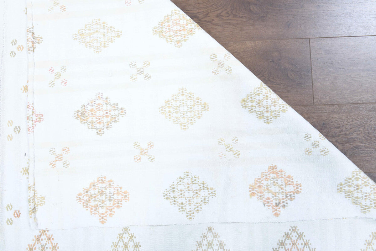 Vintage Ikat Area Kilim Rug