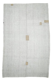Vintage White Kilim Area Rug