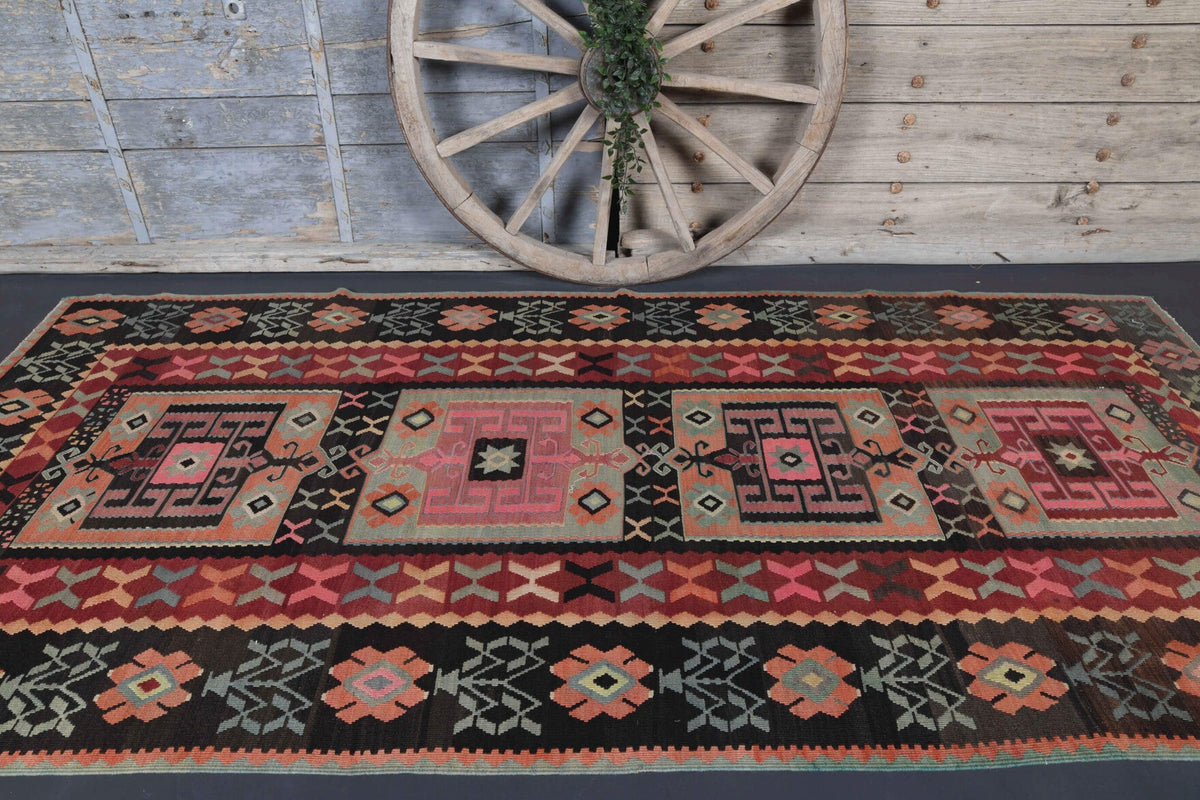 Vintage Wide Runner Cacim Rug