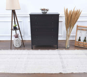 El yapımı vintage yolluk 109x305 cm düz desenli yün - detay görünümü