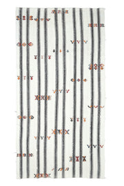 Vintage White Kilim Area Rug