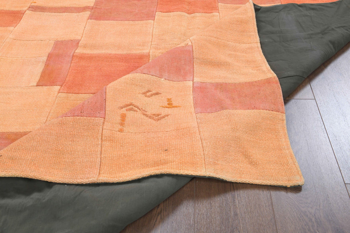 Vintage Area Patchwork Kilim Rug