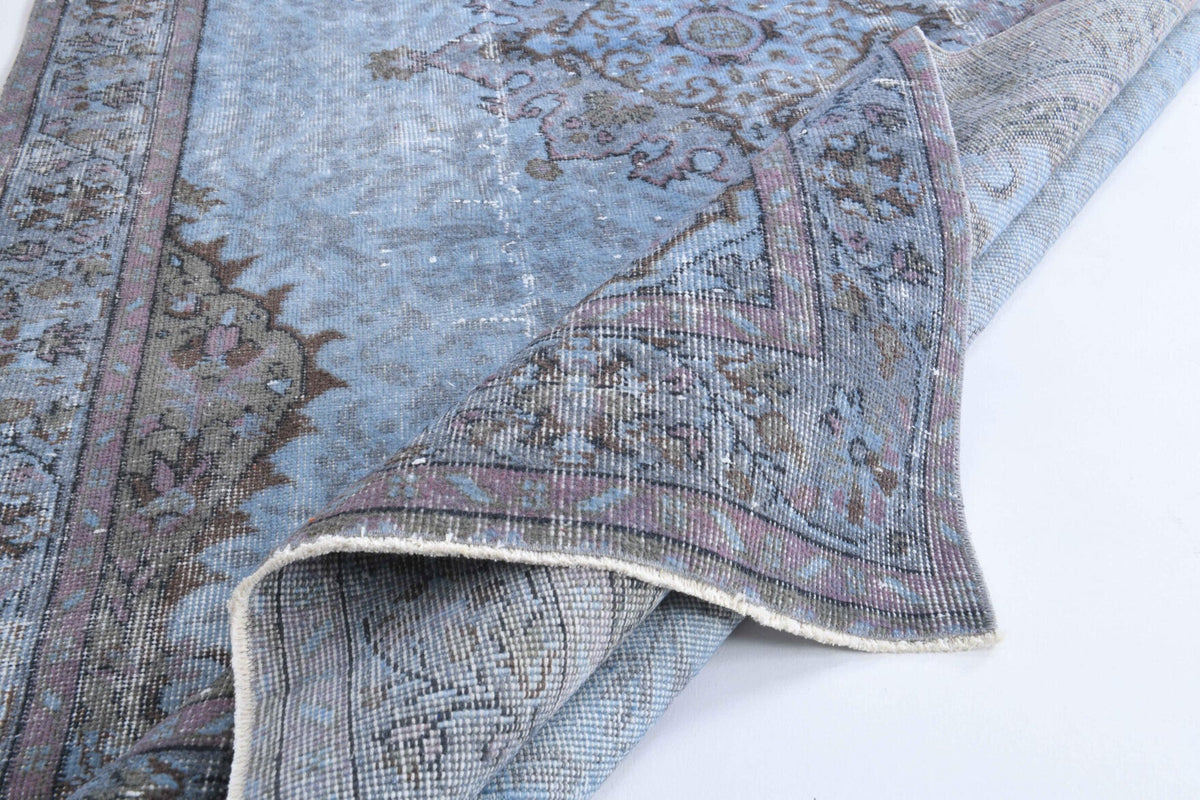 Vintage Oushak Blue Area Rug