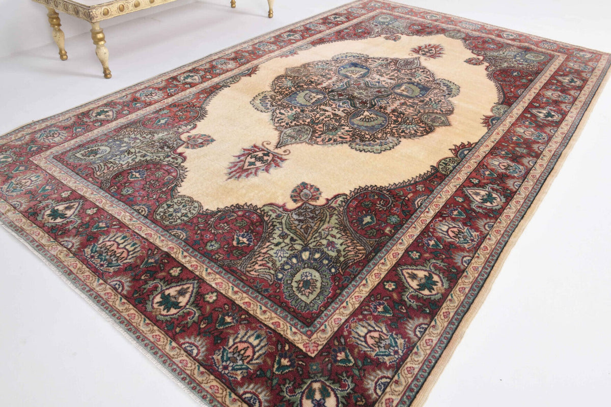 Mid-Century Area Rug - 1970s - Oushak Rug