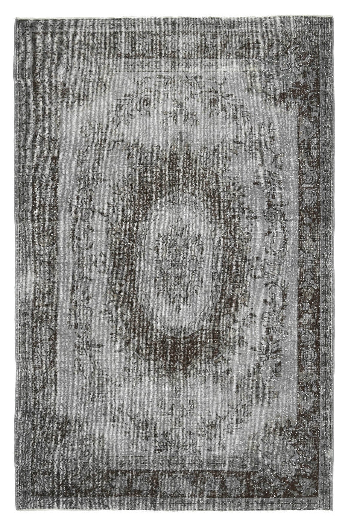 El yapımı vintage halı 183x290 cm oryantal desenli yün - farklı açıdan görünüm
