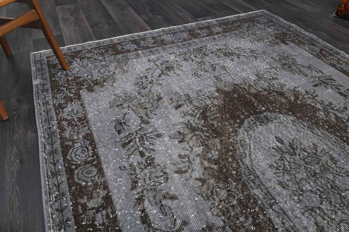 El yapımı vintage halı 183x290 cm oryantal desenli yün - açık alan görünümü