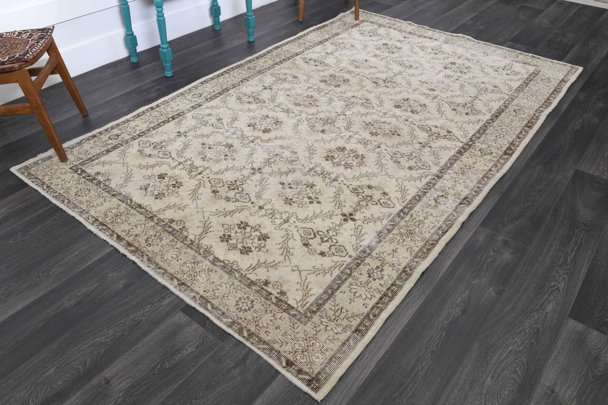 Mid 20th Century Hereke Area Wool Rug