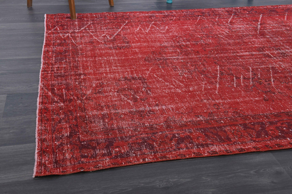 Vintage Red Oriental Area Rug