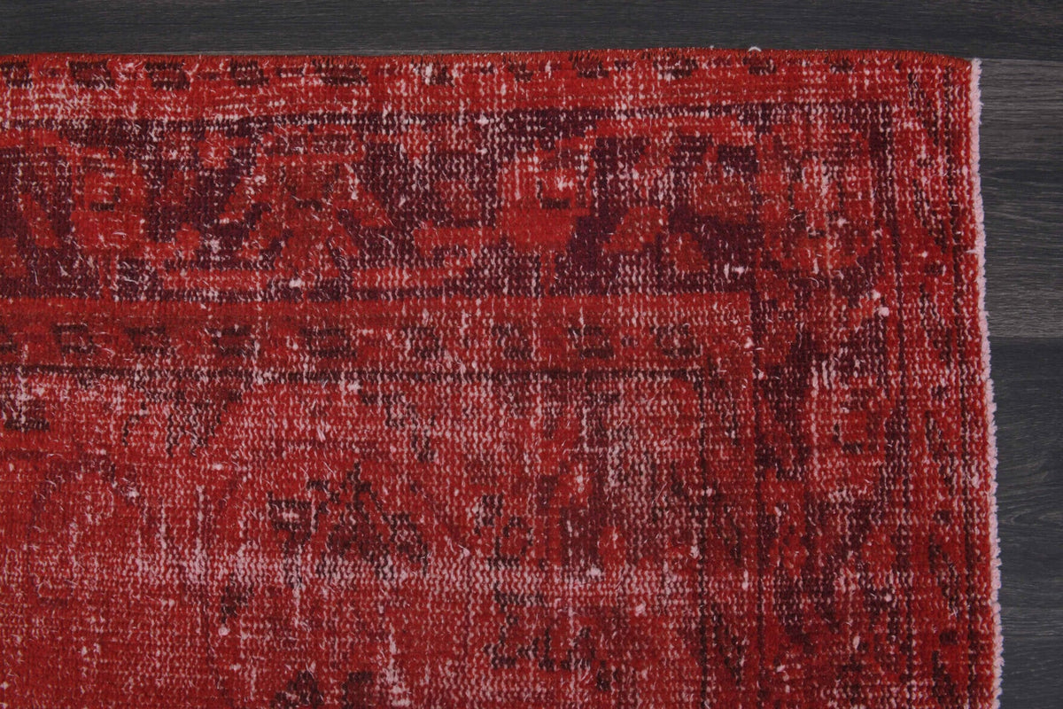 Vintage Red Oriental Area Rug