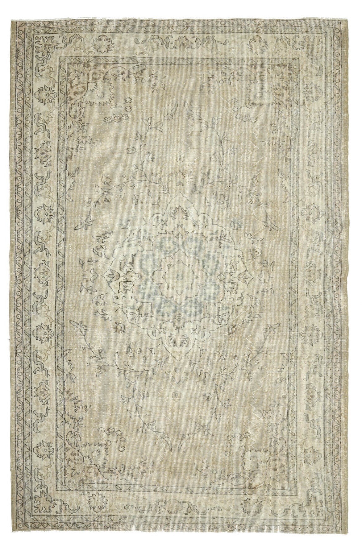 Mid 20th Century Antique Wool Oushak Rug
