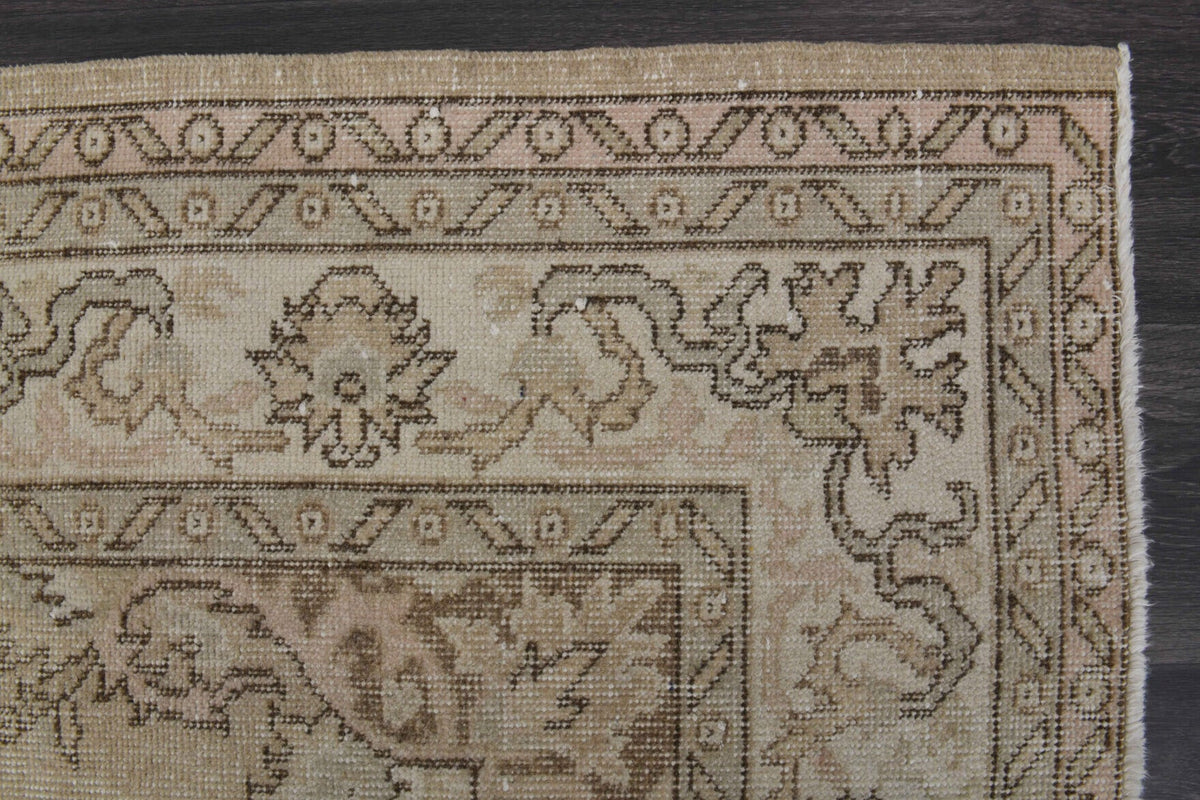 El yapımı vintage halı 196x300 cm oryantal desenli yün - farklı açıdan görünüm