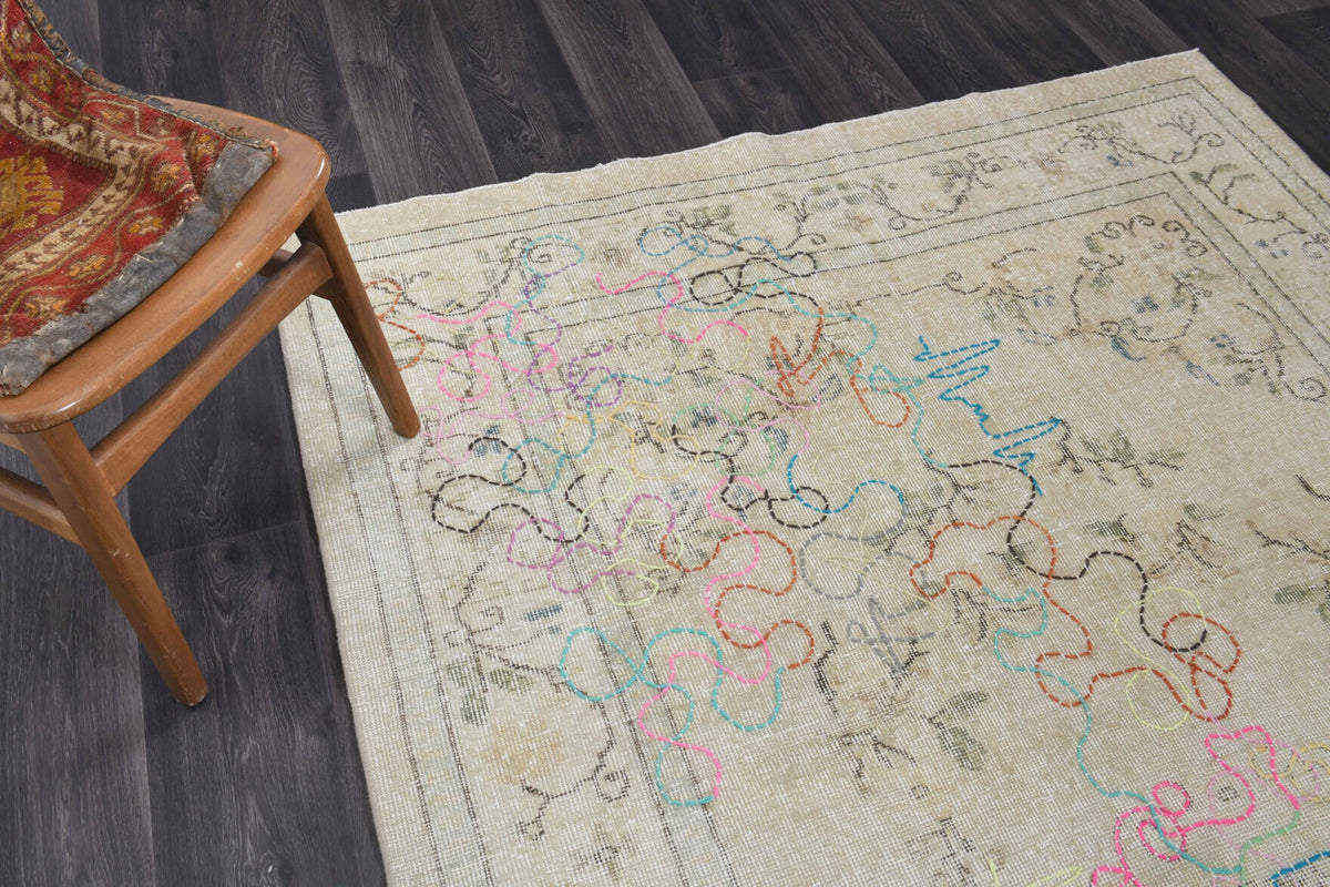 Custom Design - Vintage Oushak Area Rug