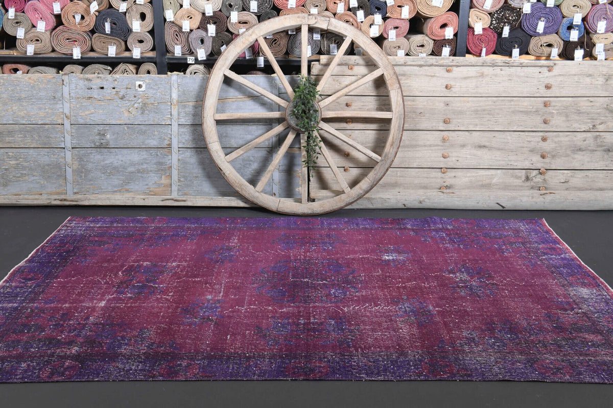 Vintage  Anatolian Purple Area Rug