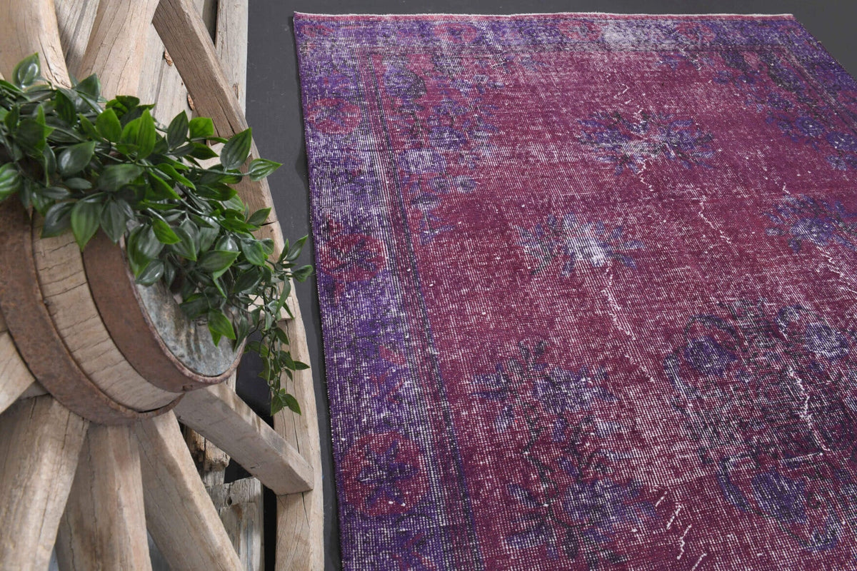 Vintage  Anatolian Purple Area Rug