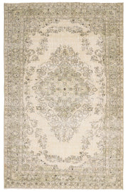 Vintage Oushak Handmade Wool Rug
