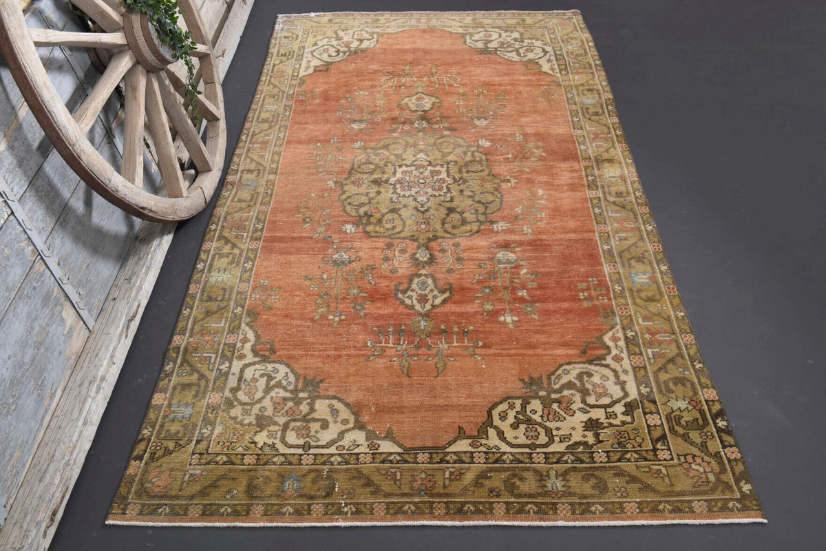 Vintage Anatolian Oriental Area Rug