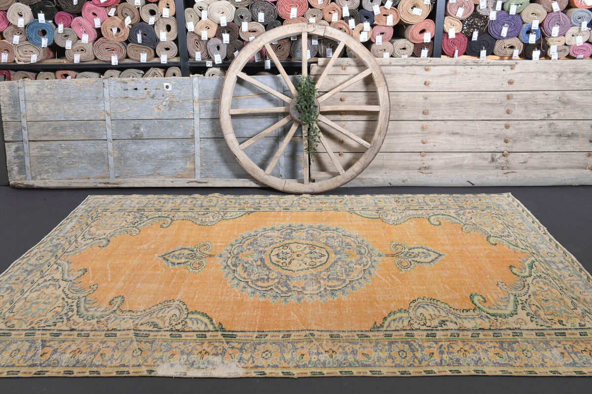 6x10 Vintage Oriental Area Anatolian Rug