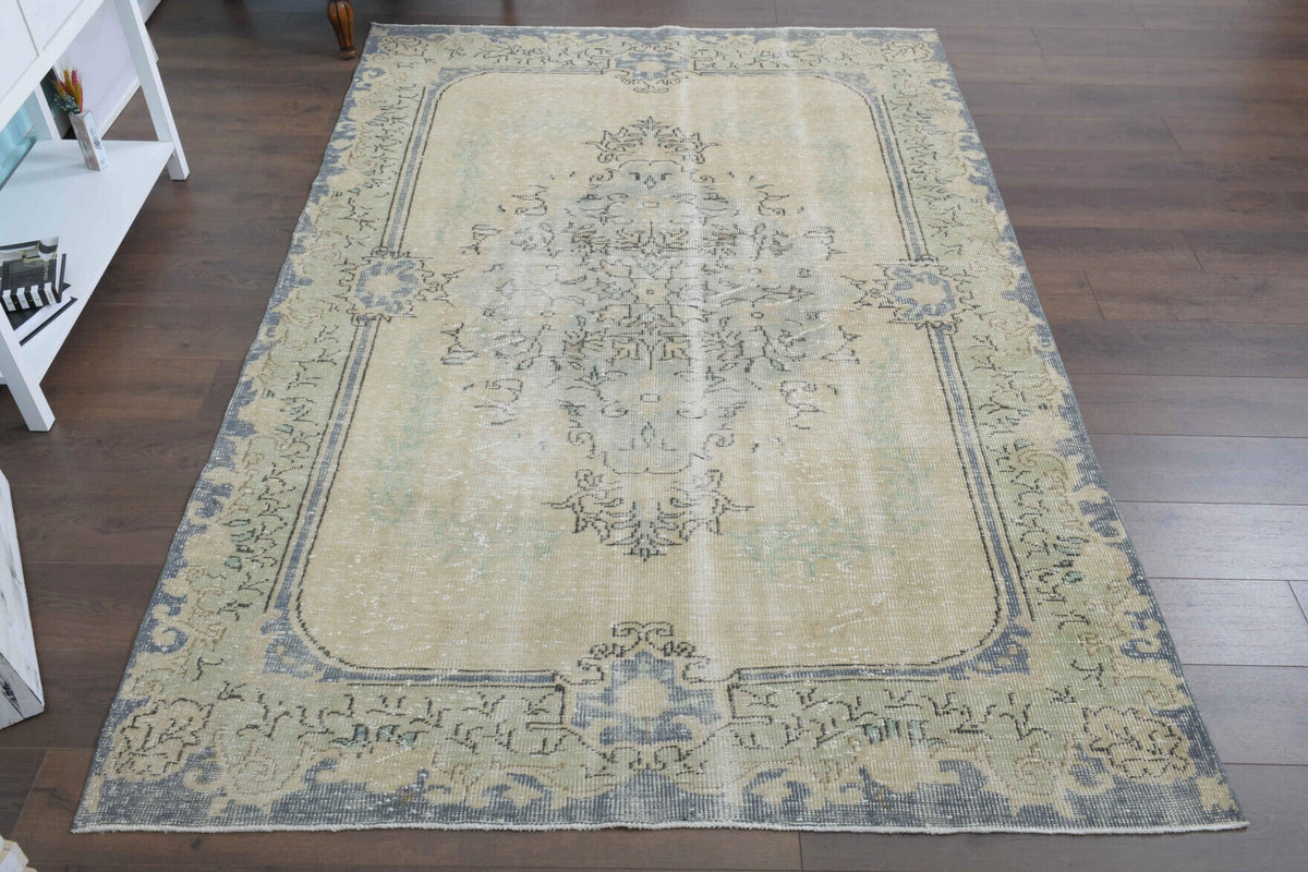 Vintage Oushak Oriental Area Rug