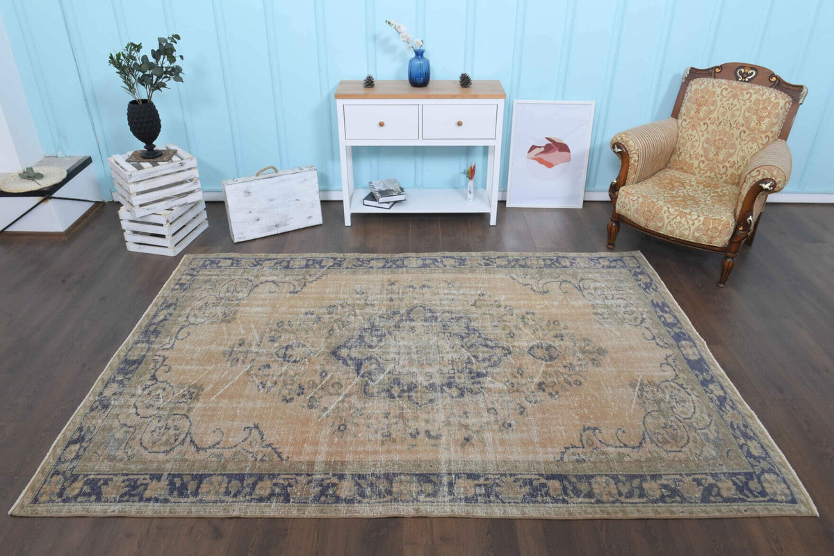 6x9 Vintage Area Anatolian Rug
