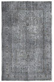 Vintage Hereke Gray Floral Rug