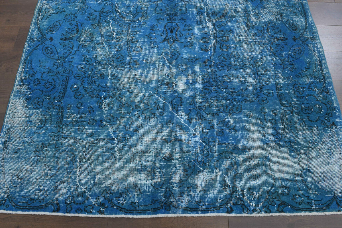 Blue Vintage Area Oushak Rug