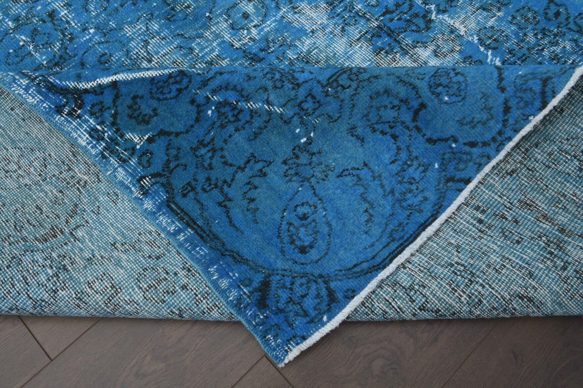 Blue Vintage Area Oushak Rug