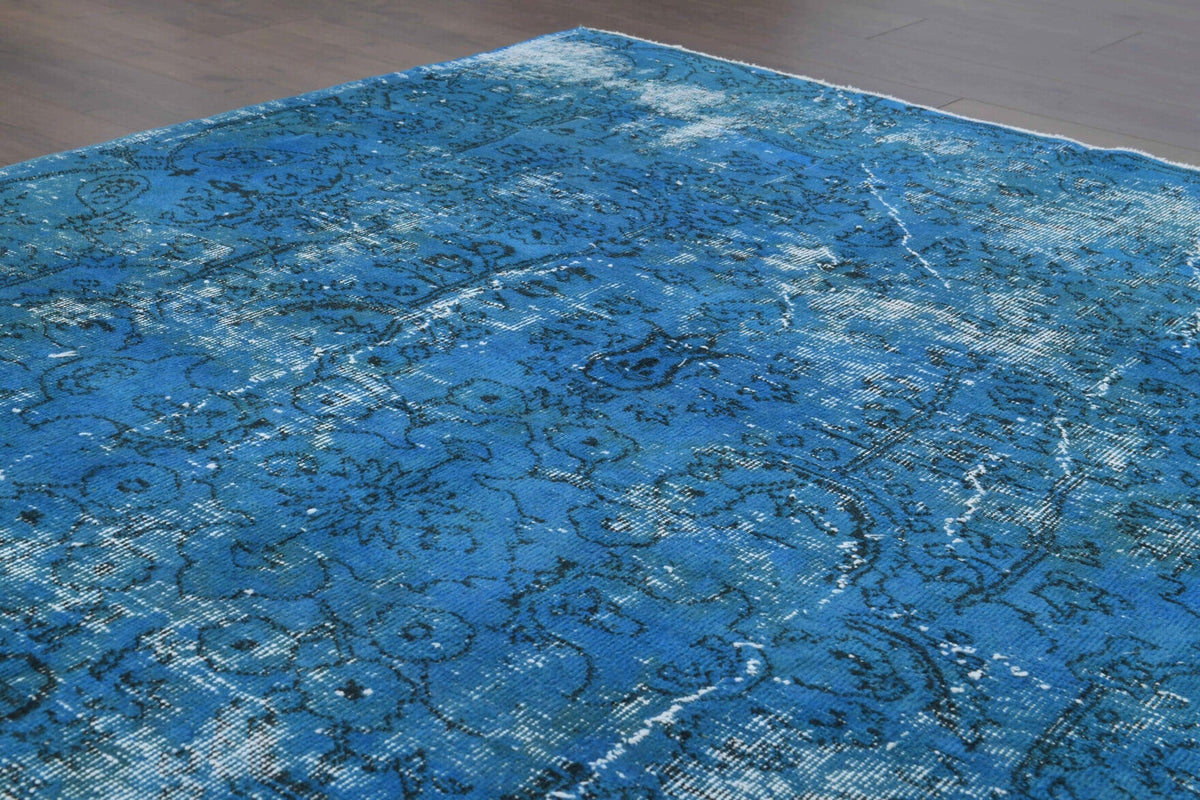 Blue Vintage Area Oushak Rug
