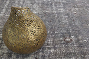 El yapımı vintage halı 183x274 cm düz desenli yün - detay görünümü
