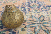 El yapımı vintage halı 183x305 cm oryantal desenli yün - detay görünümü