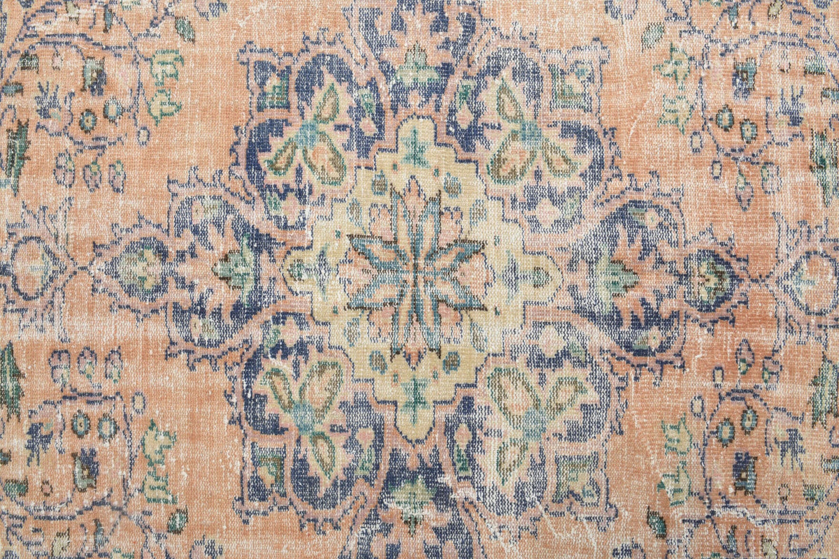 El yapımı vintage halı 183x305 cm oryantal desenli yün - farklı açıdan görünüm
