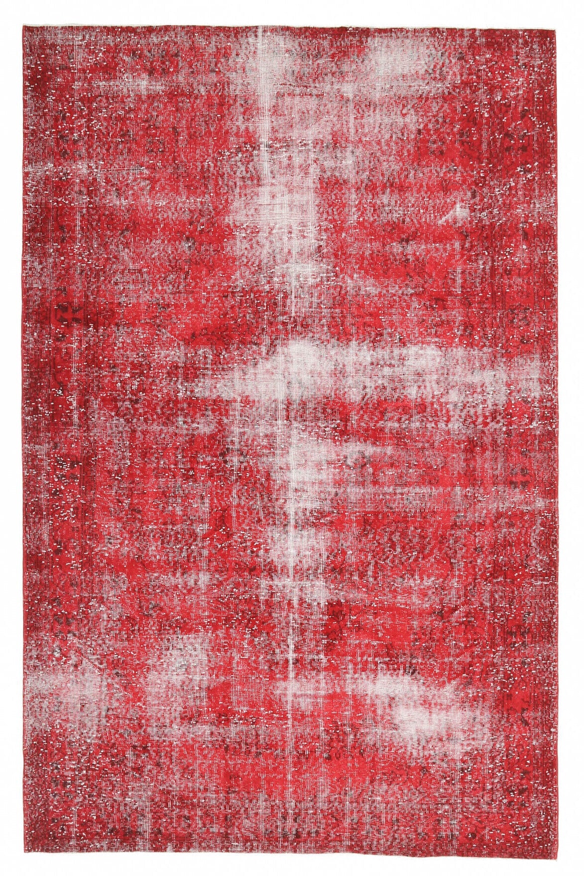El yapımı vintage halı 183x274 cm oryantal desenli yün