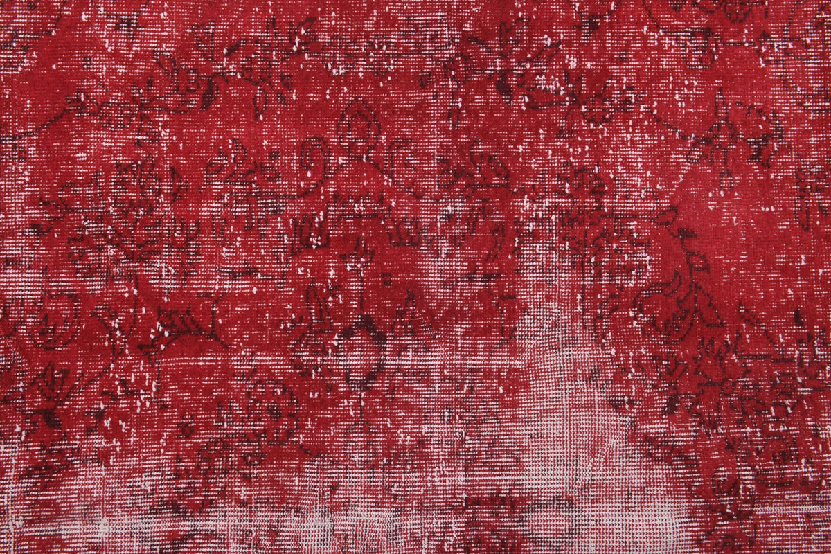 El yapımı vintage halı 183x274 cm oryantal desenli yün - açık alan görünümü