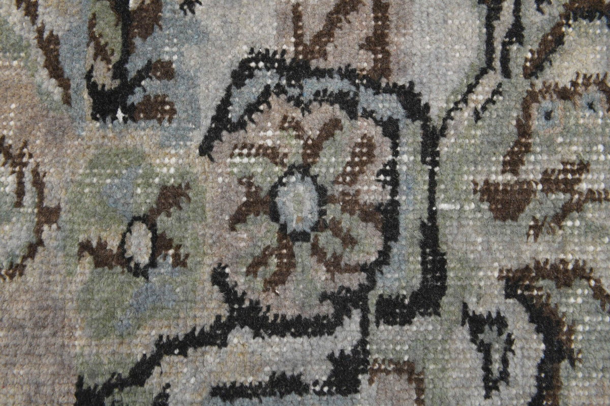 El yapımı vintage halı 183x274 cm oryantal desenli yün - farklı açıdan görünüm