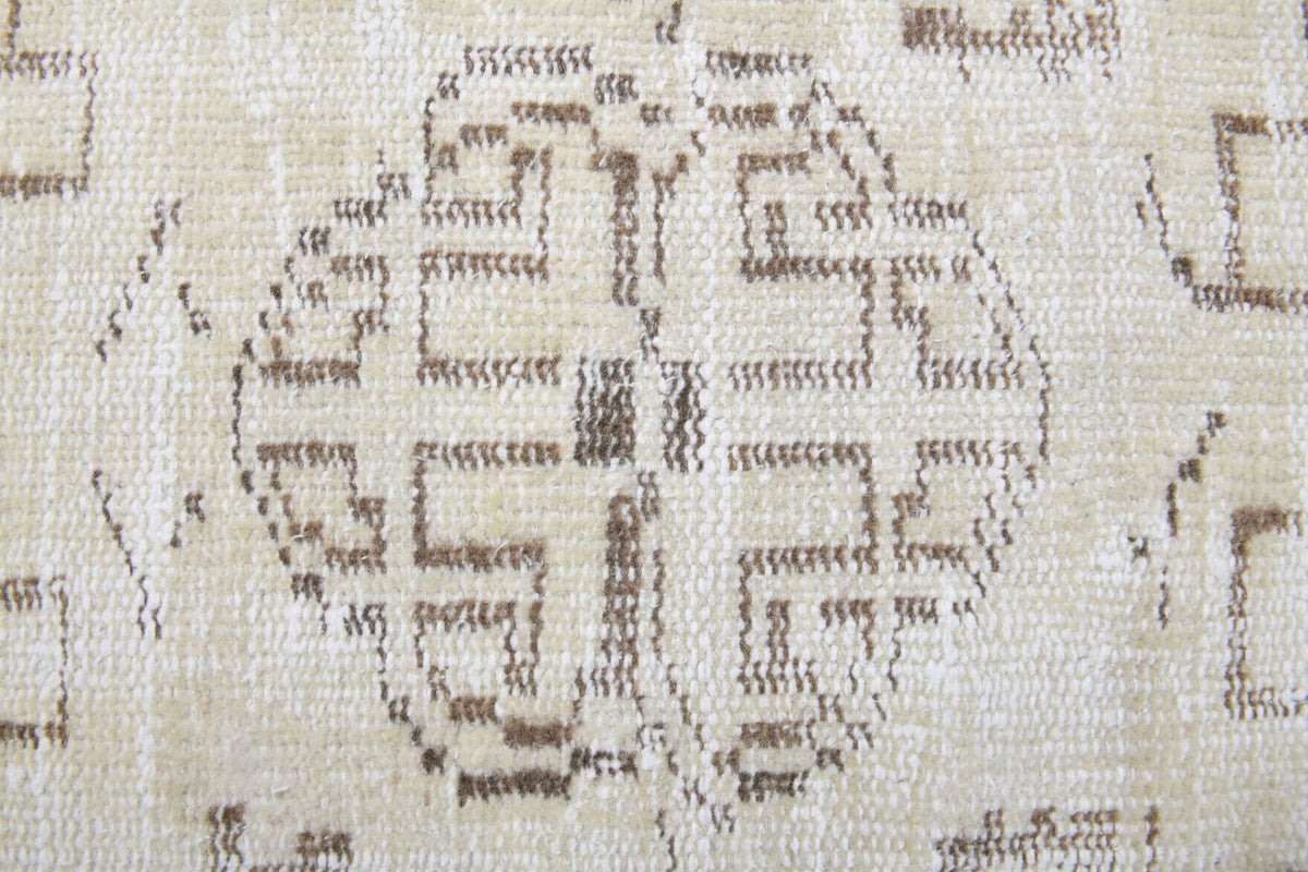 Cream Vintage Anatolian Area Rug