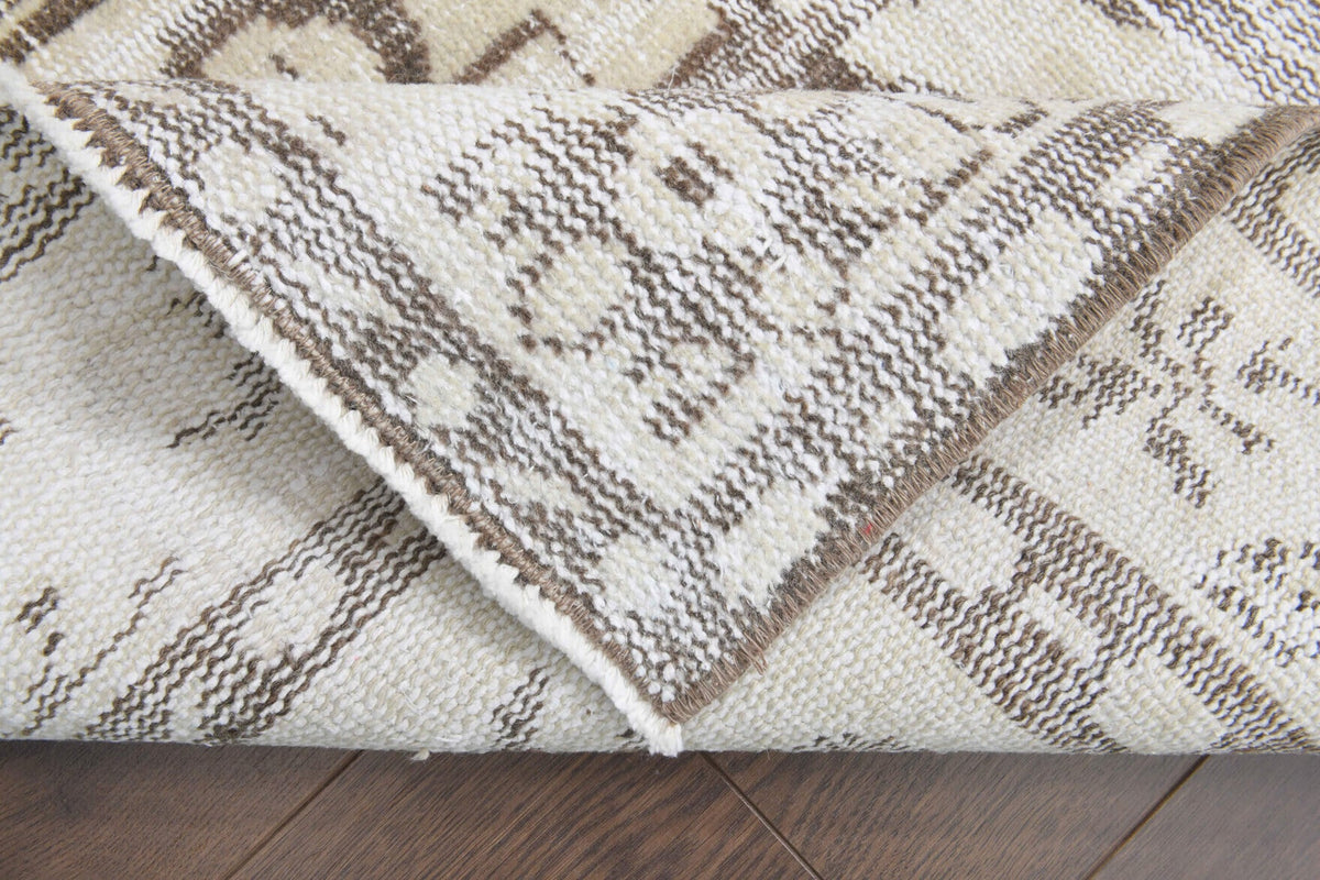 Cream Vintage Anatolian Area Rug