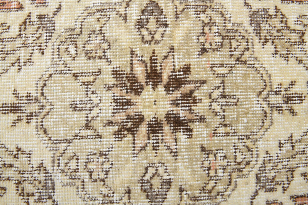 El yapımı vintage halı 157x269 cm oryantal desenli yün - farklı açıdan görünüm