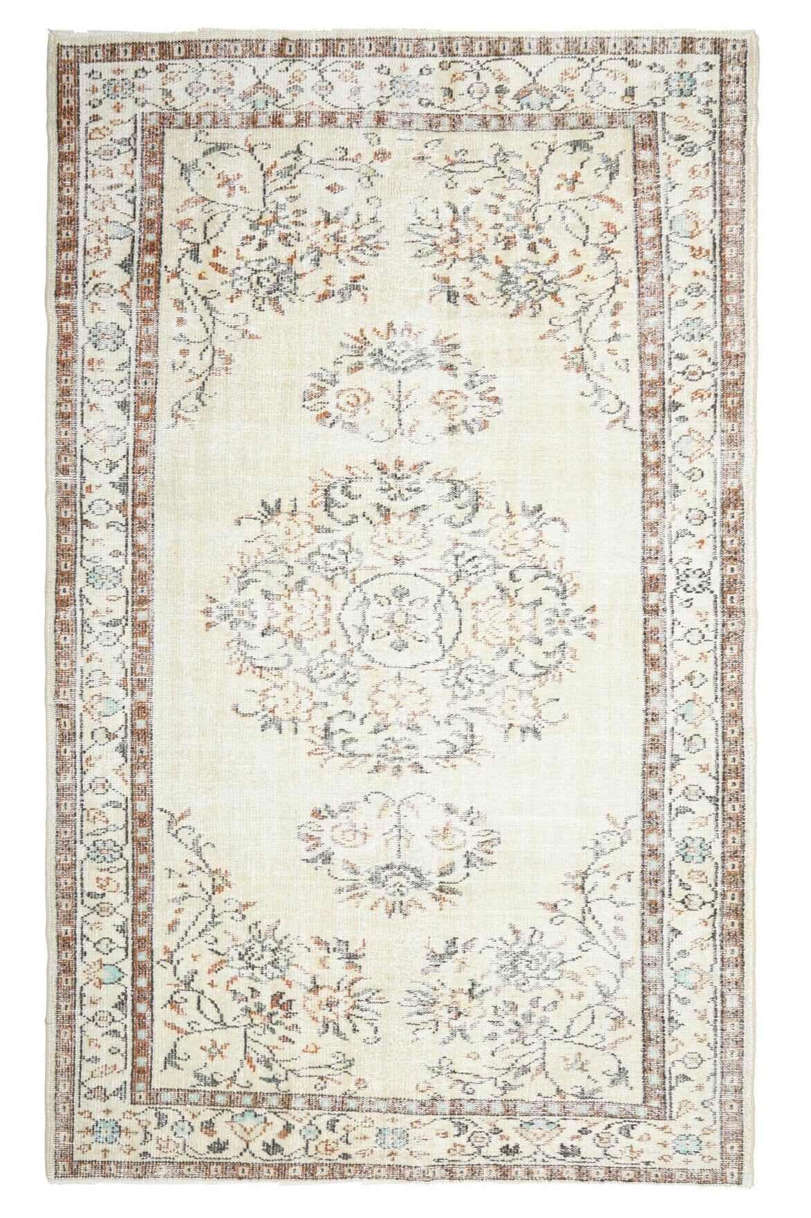 Linen Colored - Vintage Area Oushak Rug