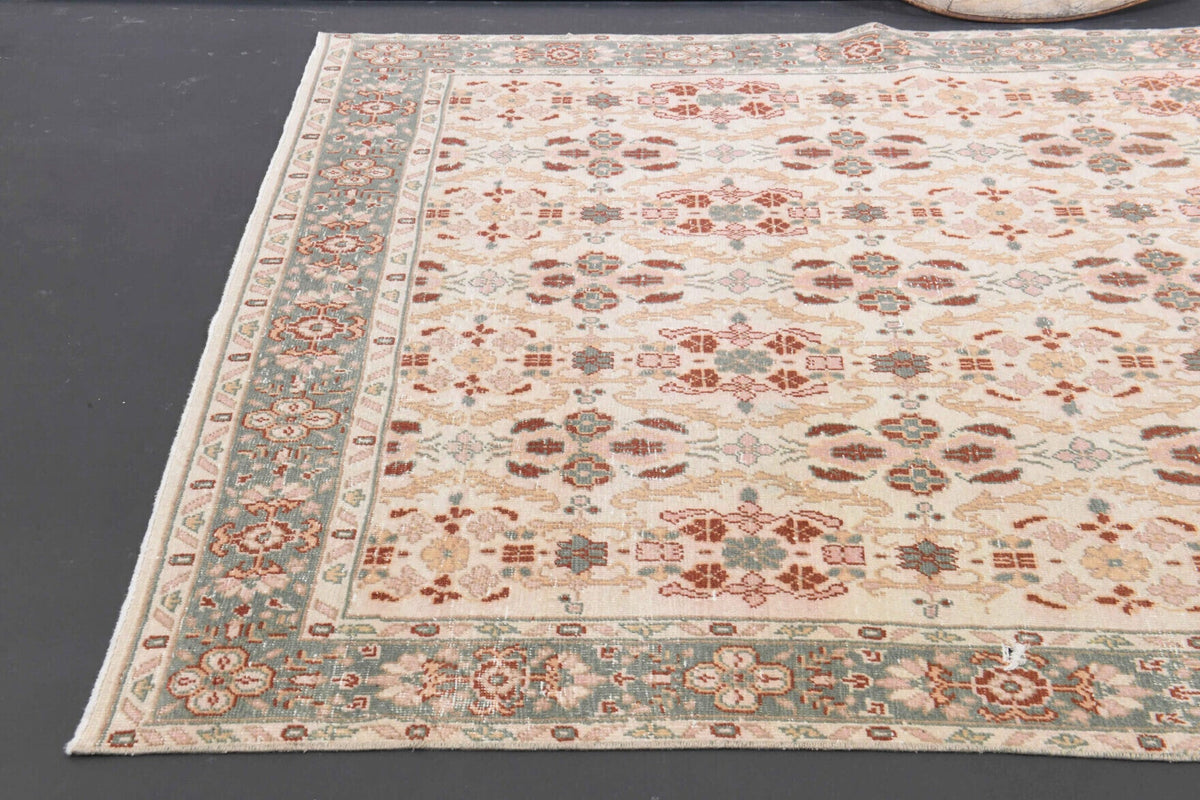 Vintage Turkish Area Hereke Rug