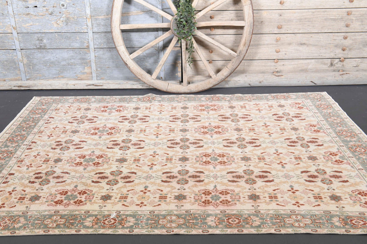 Vintage Turkish Area Hereke Rug