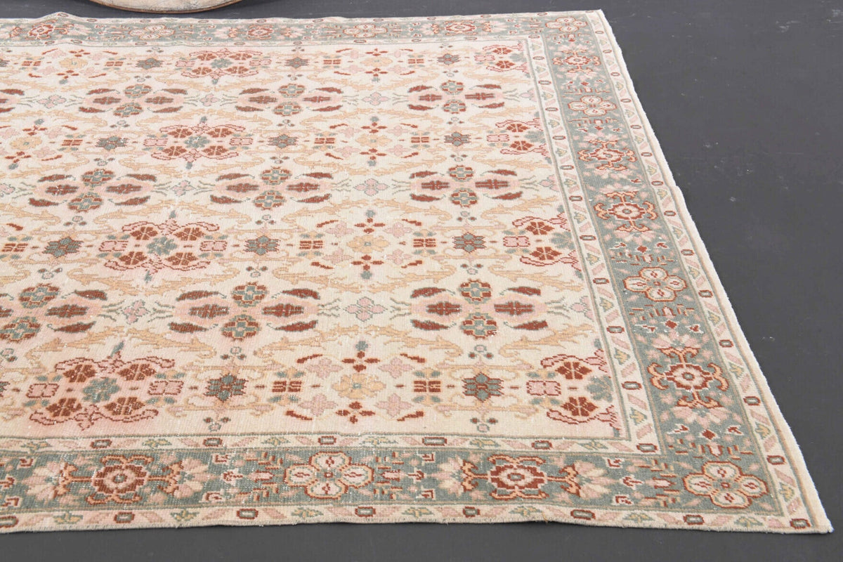 Vintage Turkish Area Hereke Rug