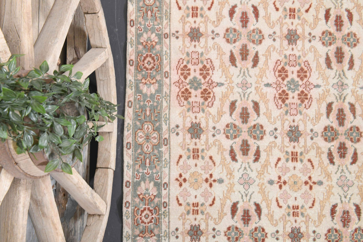 Vintage Turkish Area Hereke Rug