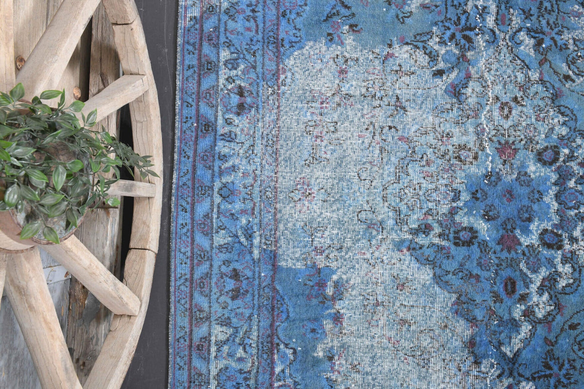 1970&prime;s - Blue Distressed Area Oushak Rug