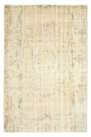 Semi-Antique Neutral Anatolian Area Rug